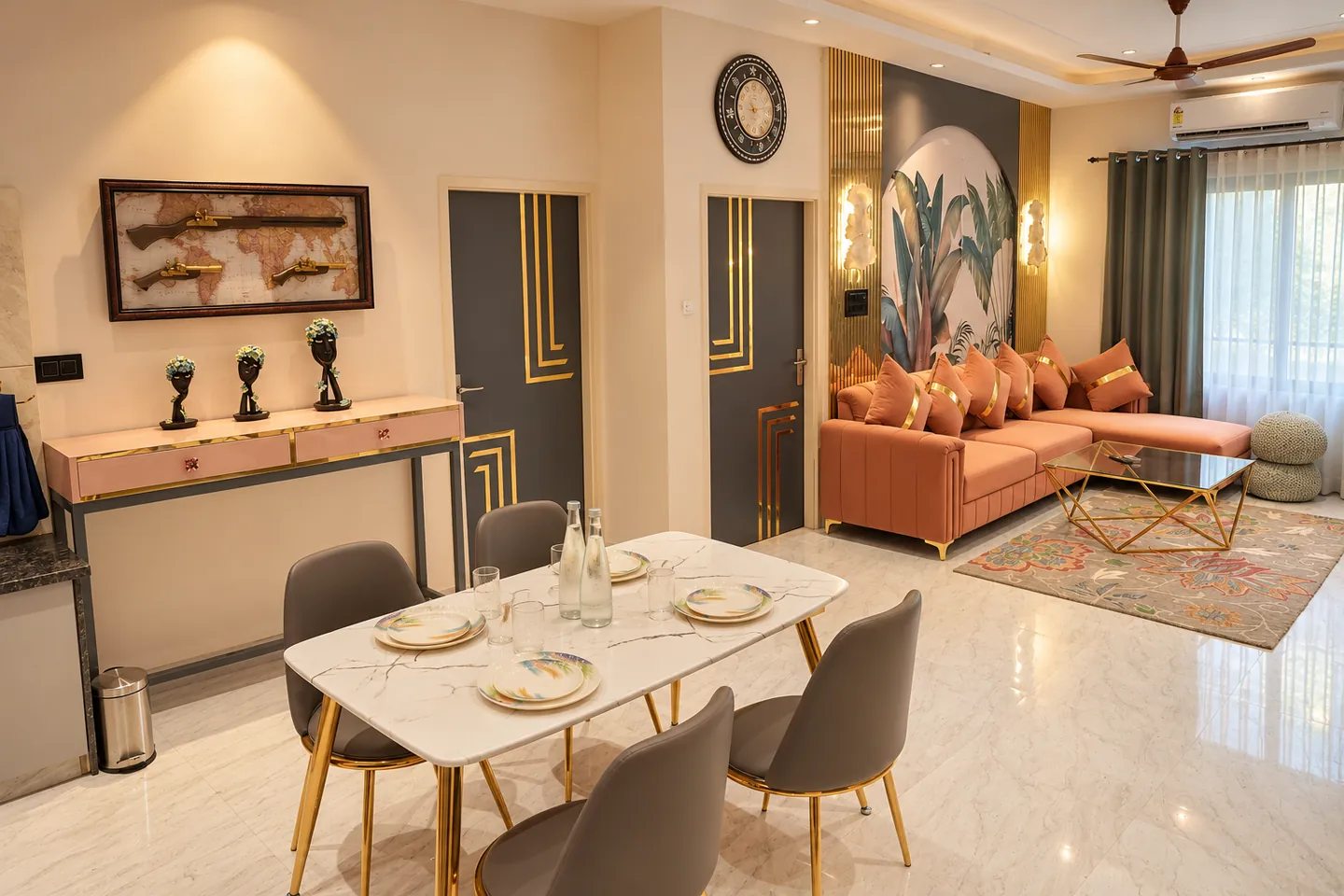 Dining and lounge interior